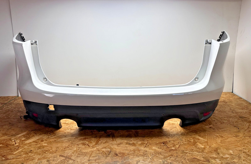 17–20 Jaguar F-Pace Rear Bumper Cover Panel W/ PDC Park Sensor Holes White OEM