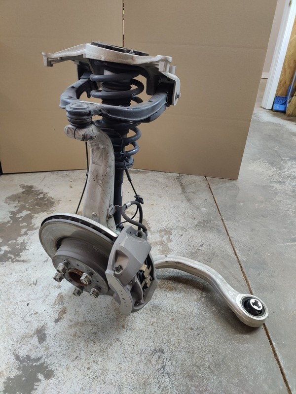 17-21 TESLA MODEL 3 RWD FRONT LEFT SUSPENSION KNUCKLE ARM ROD ASSEMBLY 18144