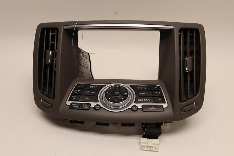 2008-2013 INFINITI G37 CONVERTIBLE RADIO CONTROL PANEL W/ BEZEL & AIR VENT OEM