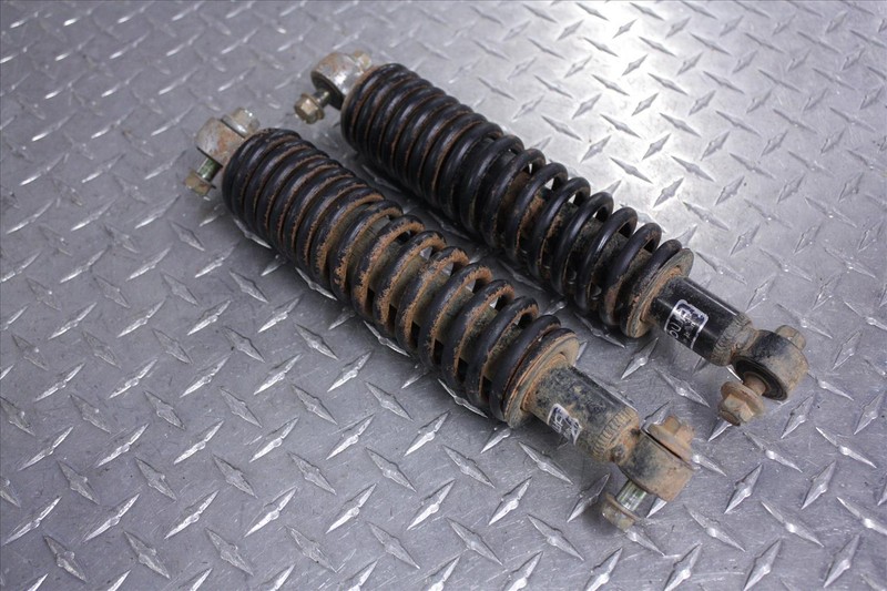 88-02 KAWASAKI KLF 220 BAYOU FRONT SHOCKS SPRINGS STRUTS SUSPENSION PAIR KLF220