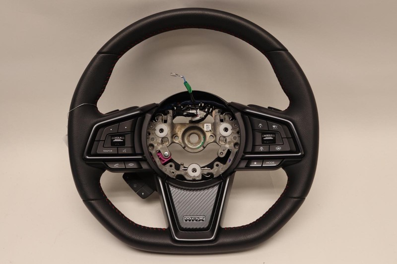 2022 SUBARU WRX DRIVER STEERING WHEEL LEATHER RED STITCH W/ SWITCHES OEM