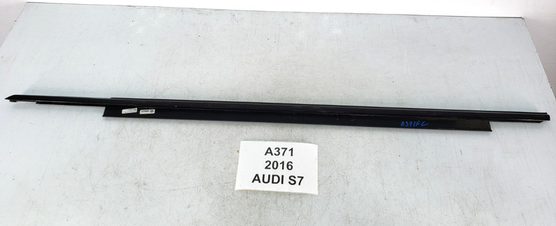 ✅13-18 OEM Audi A7 S7 RS7 Front Left Driver Door Window Belt Molding Trim Black*