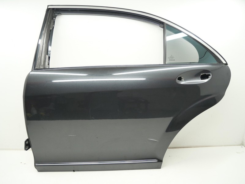 Used Rear Left Driver Side Door Shell 040 Black 2007-2013 Mercedes S550 OEM