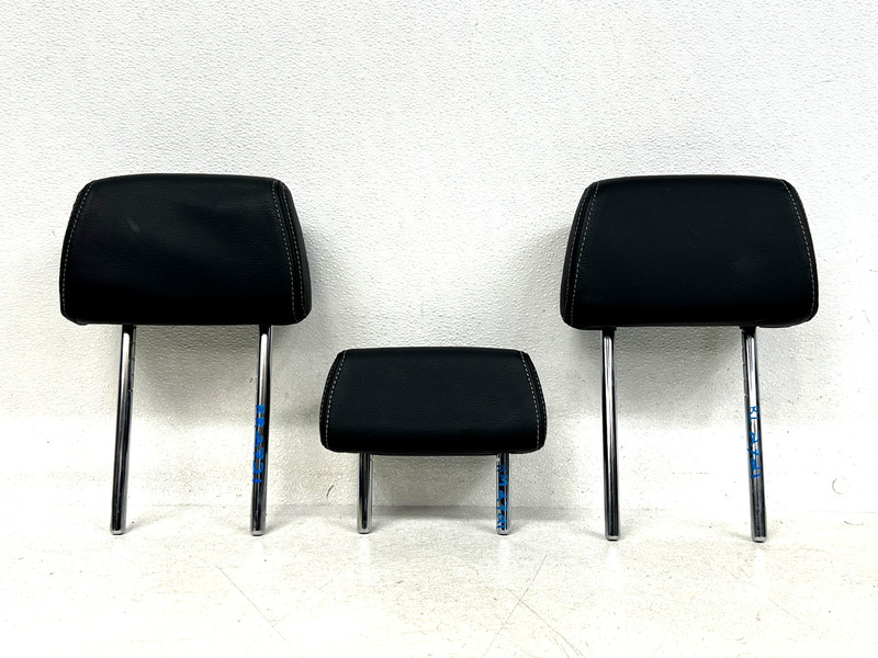 ⭐2011-2017 BMW X3 REAR RIGHT LEFT & CENTER SEAT HEADREST SET BLACK OEM LOT2721