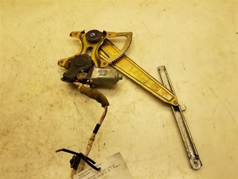 01-06 LEXUS LS430 REAR LEFT PASSENGER DOOR WINDOW REGULATOR 6980450030