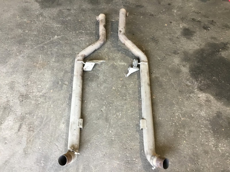 Maserati Coupe GT 2003 4.2L Right Left Exhaust Pipe Line Set Pair 02-06 ;:Y