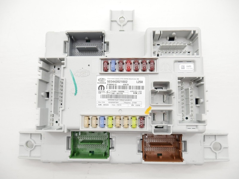 2020 Alfa Romeo Stelvio TI AWD 2.0L Body Control Module BCM Relay Fuse Box OEM