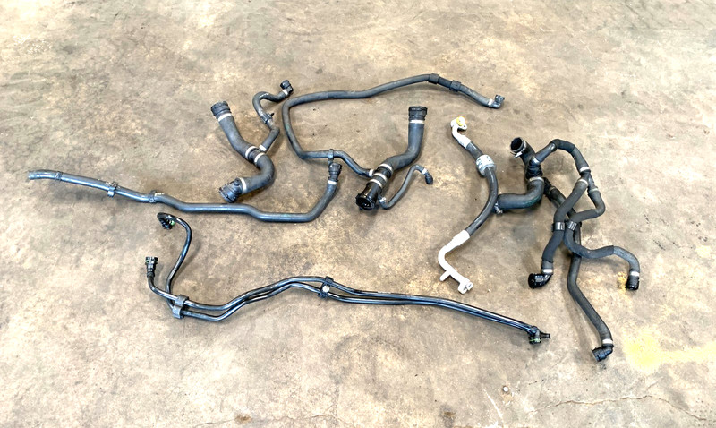 14-16 BMW 428i F33 N26 AC LINE & COOLANT HOSE SET OEM #A0.12