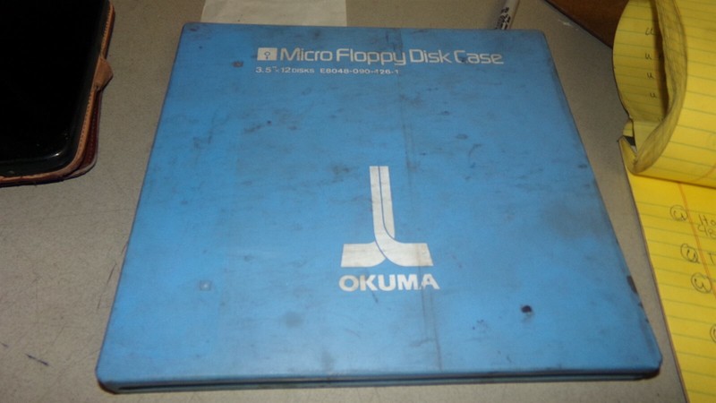 Okuma E8048-090-426-1 CNC Micro Floppy Disc Case *FREE SHIPPING*