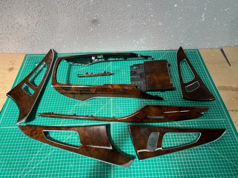 12-15 Audi A6 DASH DOOR CENTER CONSOLE COVER TRIM SET OEM