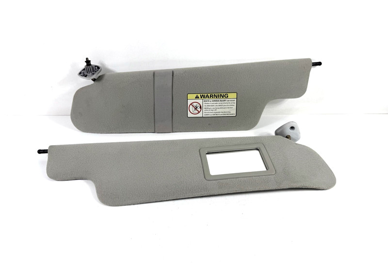 1997-1998 Ford F150 F-150 Sun Visors Set Pair Driver Passenger Light Gray OEM