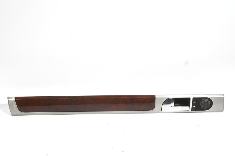 2004 - 2007 VOLKSWAGEN TOUAREG 7L REAR LEFT INTERIOR DOOR HANDLE W WOOD TRIM