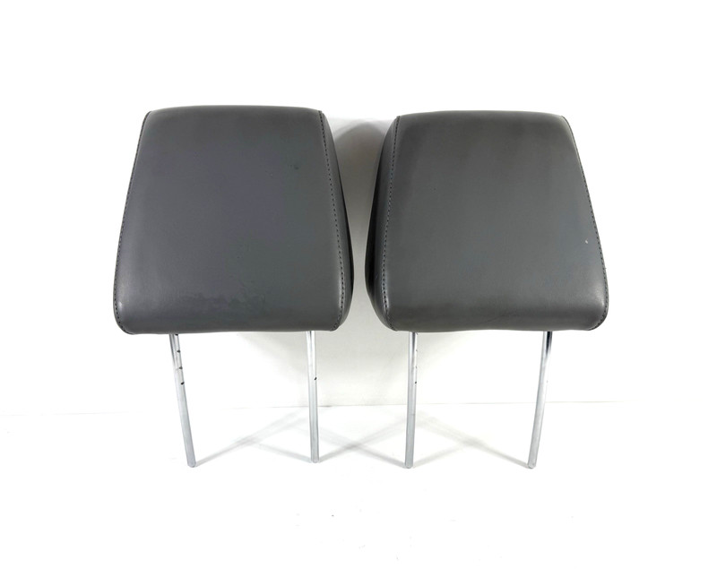 2006-2008 Dodge Ram 1500 Front Seat Headrests Pair LH RH Gray Leather) OEM