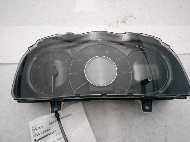Used Speedometer Gauge fits: 2015 Nissan Versa cluster Htbk Note MPH S Grade A