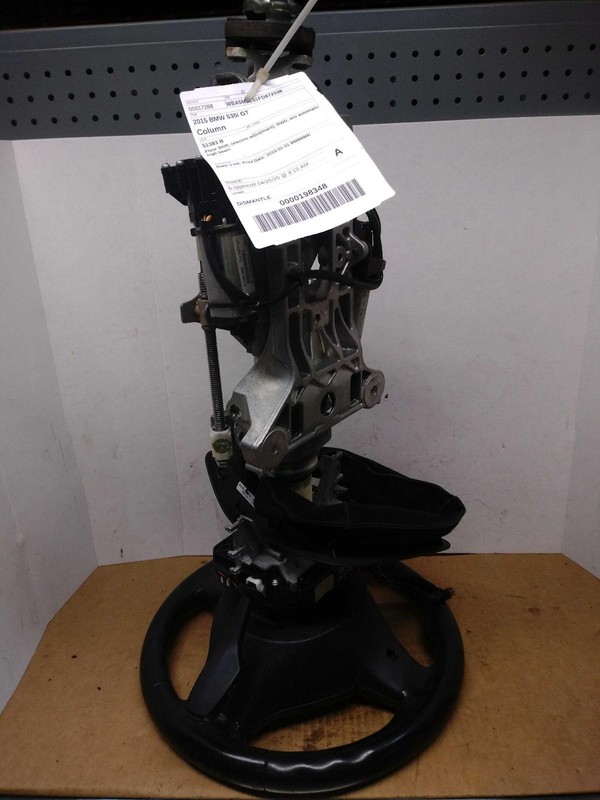 2015 BMW 535i GT OEM Used Steering Column Grey 116k Miles Warranty Included