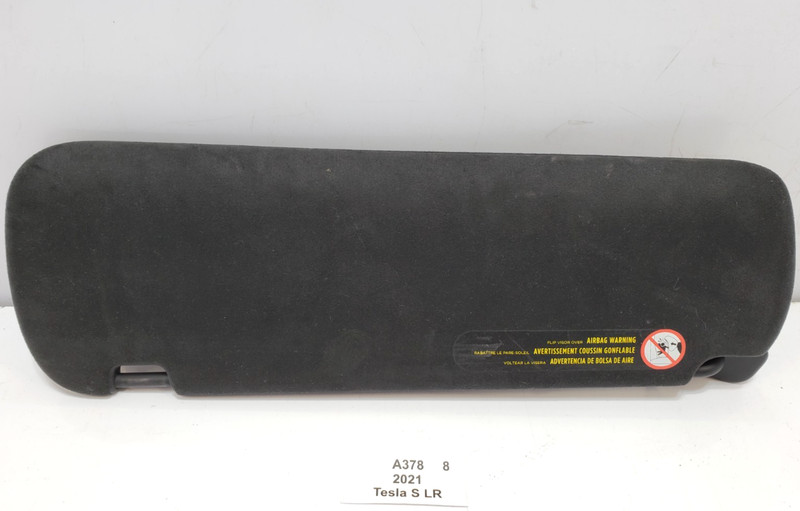 ✅ 2021-2025 OEM Tesla Model S Front Right Passenger Sunvisor Sun Visor Black