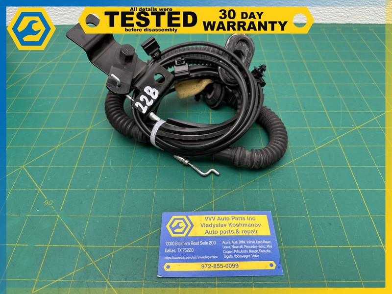 06-12 BENTLEY Flying Spur REAR EMERGENCY TRUNK OPEN CABLE OEM