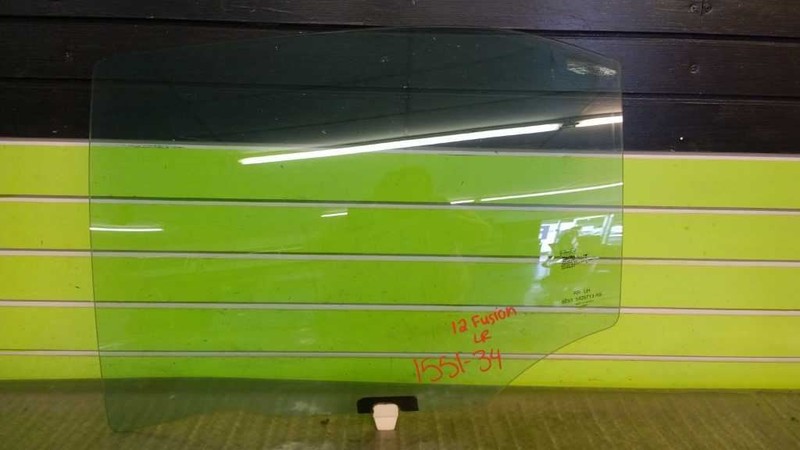 12 FUSION SE 2.5L AT SDN DRIVER LEFT REAR DOOR WINDOW GLASS OEM 1551-34