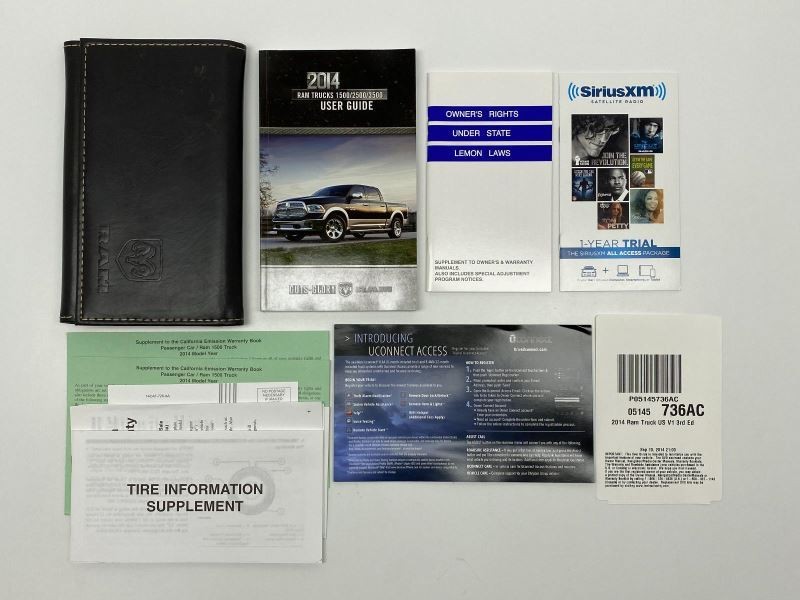 Owners Manual 2014 Dodge Ram Truck 1500 2500 3500 82172