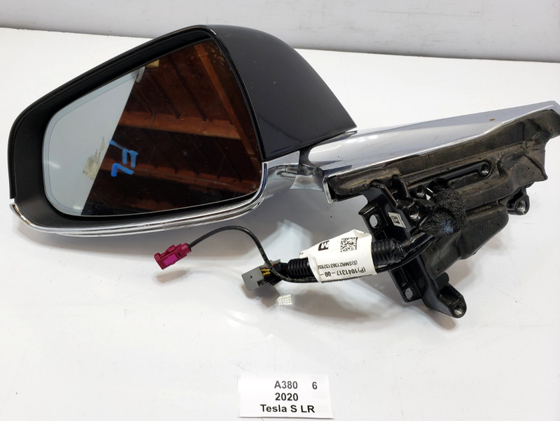 ✅ 12-20 OEM Tesla Model S Left Driver Side Door Exterior Mirror Black PBSB *