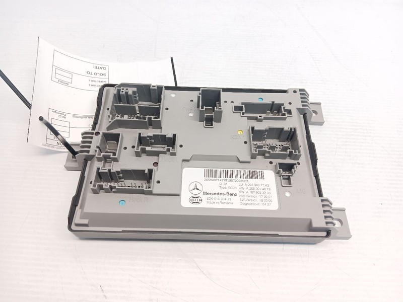 Mercedes Benz C300 Rear Trunk SAM Control Module Unit OEM A2059007143 2019-2021