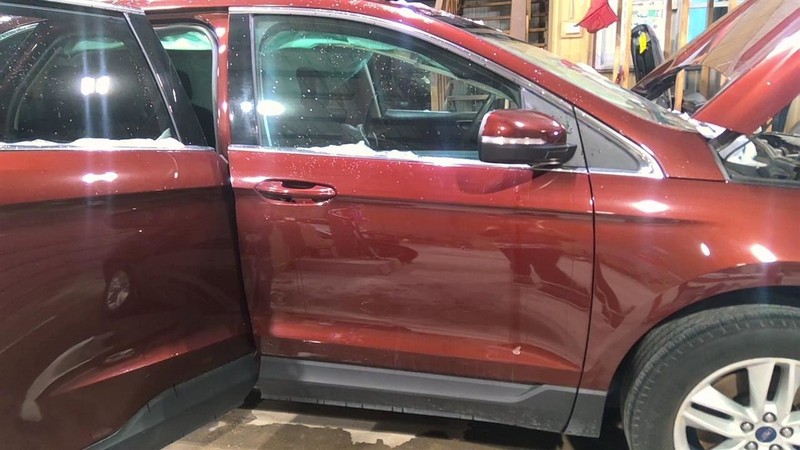 Passenger Front Door Tempered Glass Fits 15-24 EDGE 3609602