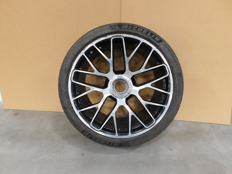 2014 15 16 Porsche 911 Turbo S 991 20" Rear Centerlock Wheel / Tire #1 #6982 N6