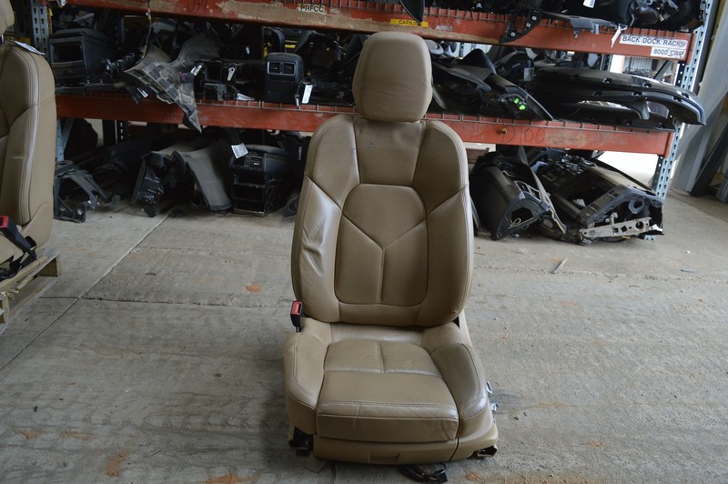 2011-2014 PORSCHE CAYENNE FRONT LEFT DRIVER SIDE SEAT LEATHER TAN COMPLETE OEM