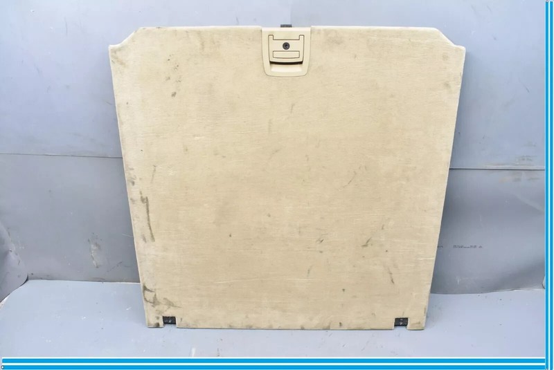 07-13 BMW X5 E70 Rear Trunk Floor Spare Tire Carpet Cover Panel Tan OEM