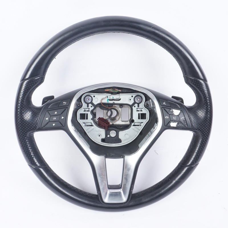 10-13 Mercedes W212 E400 E350 E550 3 Spoke Sport SteeringWheel Black OEM