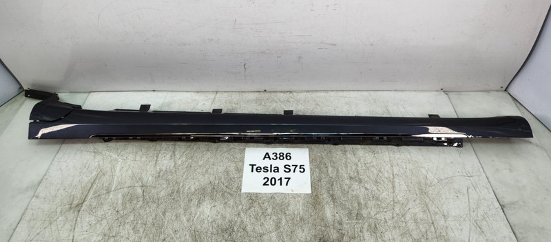 ✅ 12-20 OEM Tesla Model S Left Driver Side Skirt Rocker Panel Shell Gray 41k*
