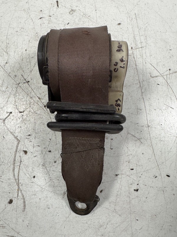 81-83 Honda Civic 4 Door Left Front Seat Belt Brown OEM