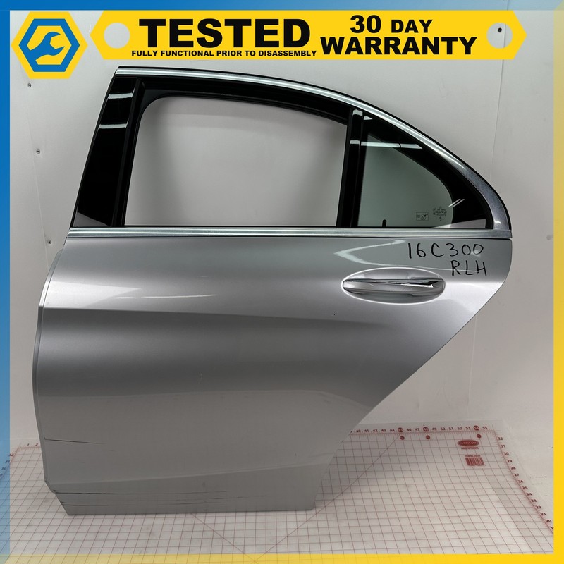 15-21 Mercedes C300 W205 REAR LEFT DRIVER SIDE DOOR SHELL Silver 775 OEM