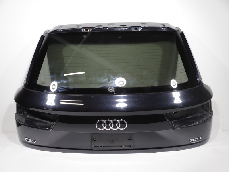 2017-2019 Audi Q7 Rear Tailgate Liftgate Trunk Lid Door W/ Glass Black C9X OEM