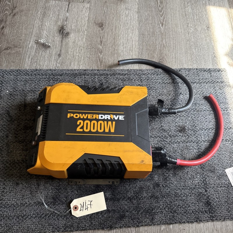 PowerDrive PD2000 2000 Watt Power Inverter with Bluetooth Yellow