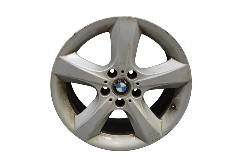 07-13 BMW X5 5 Spoke Aluminium Alloy Wheel Rim 18x8-1/2 Silver 36116772243 Oem