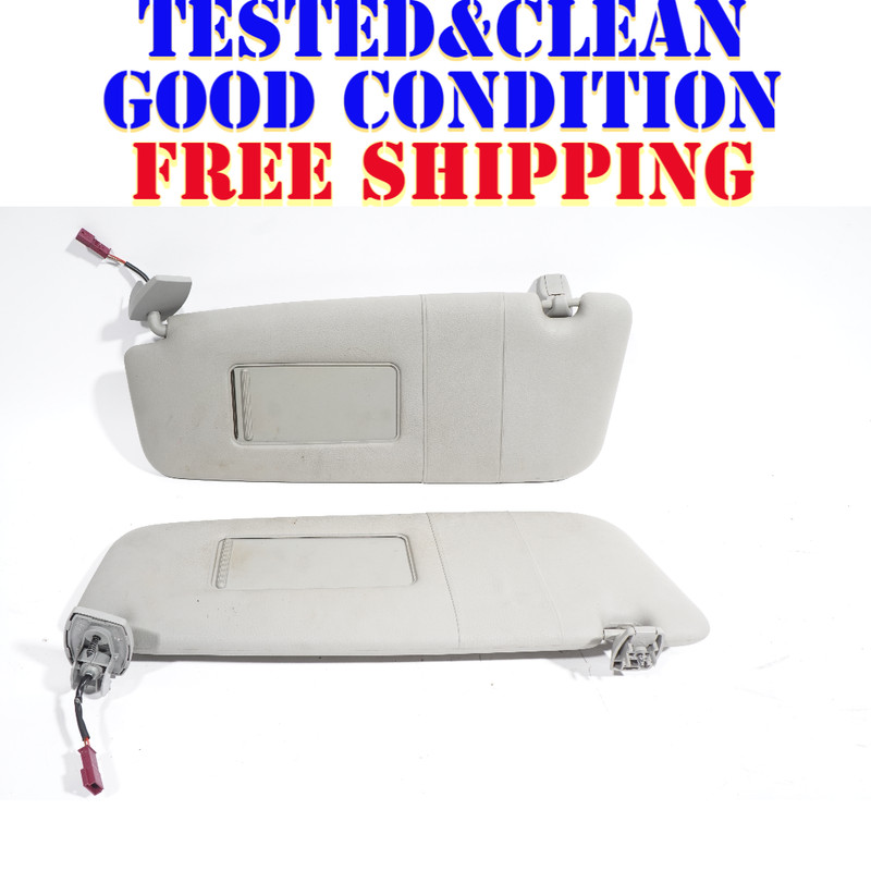 04 05 06 07 BMW 530i 530Xi E60 SUN VISOR LEFT & RIGHT SET OF 2 OEM