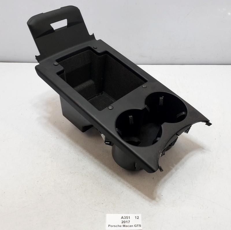 ✅ 17-18 OEM Porsche Macan GTS 95B Center Console Panel Trim Plate Cup Holder 34k