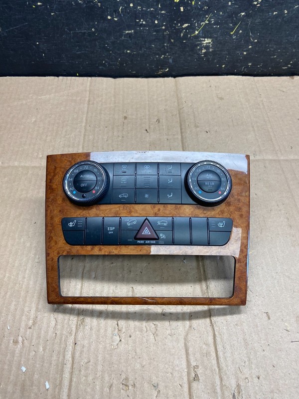 2007-2012 Mercedes X164 GL350 GL450 Climate Control Bezel Wood Switch aa4888 DG