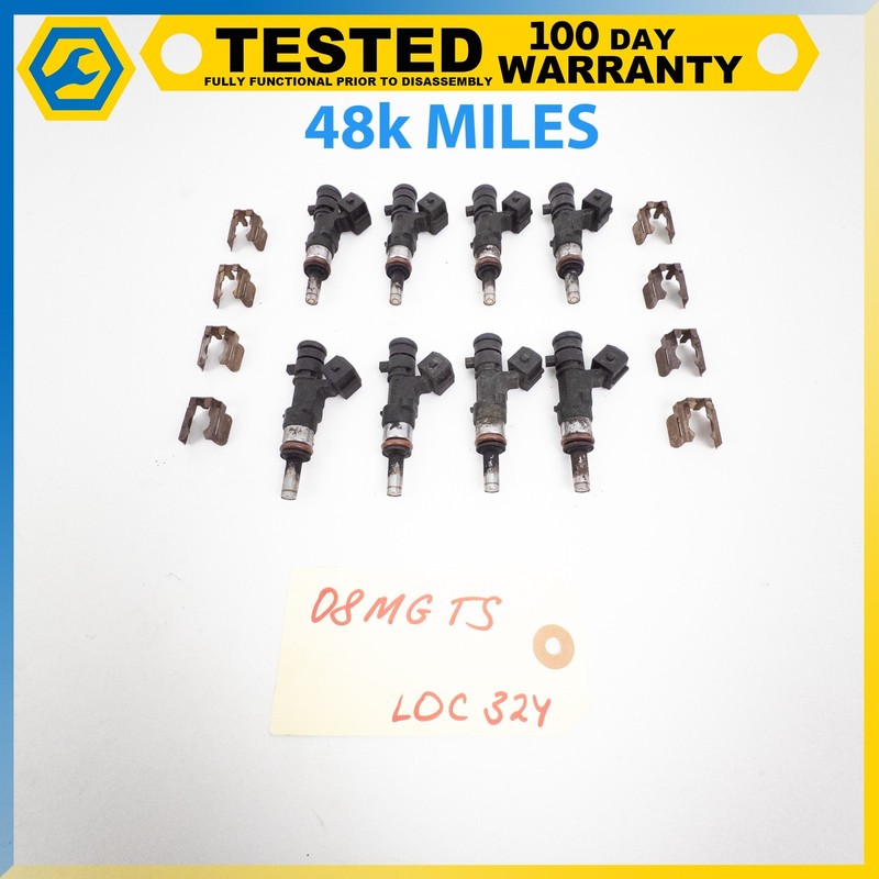 04-19 MASERATI GRANTURISMO QUATTROPORTE ENGINE MOTOR FUEL INJECTOR SET OF 8 OEM