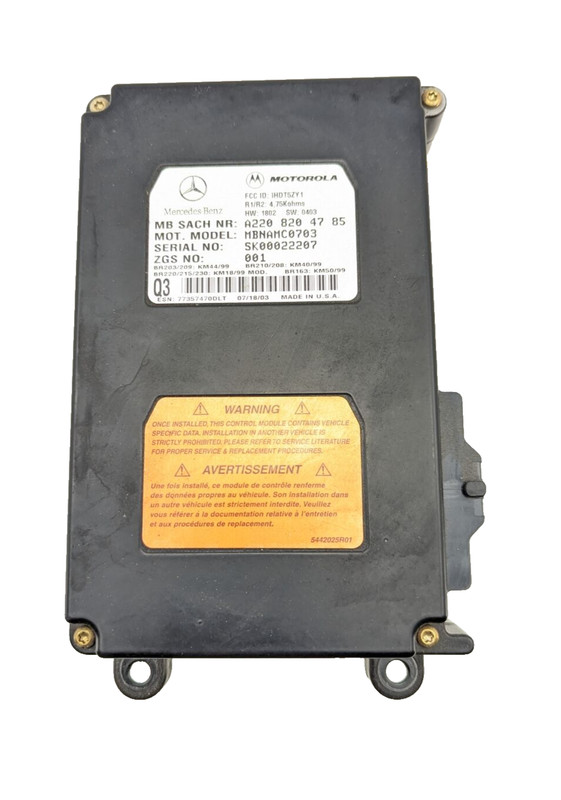 00-06 Mercedes W163 ML500 SL500 S600 Voice Command Control Module 2208204785 OEM