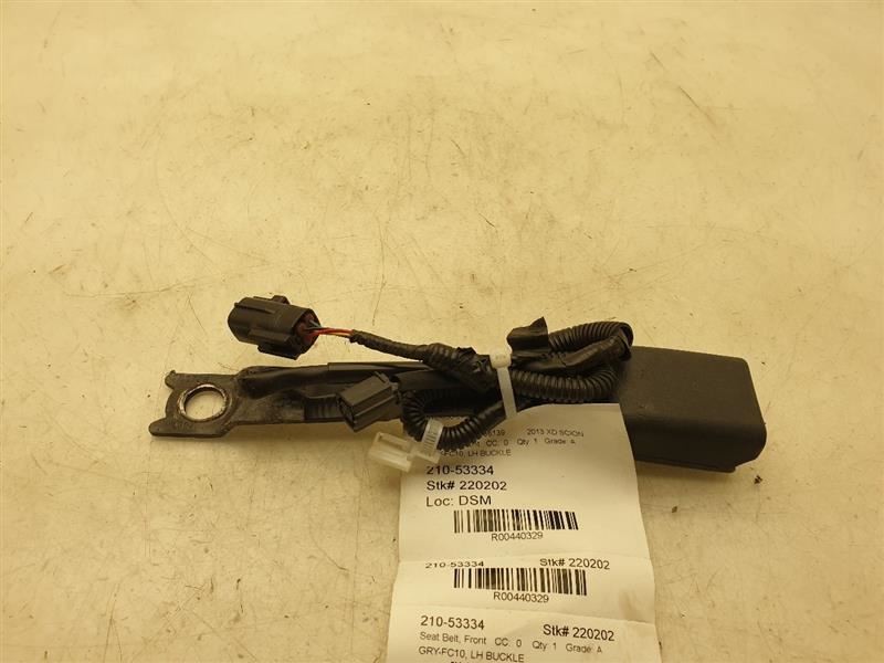 13-14 SCION XD DRIVER SIDE FRONT SEAT BELT BUCKLE ASSEMBLY