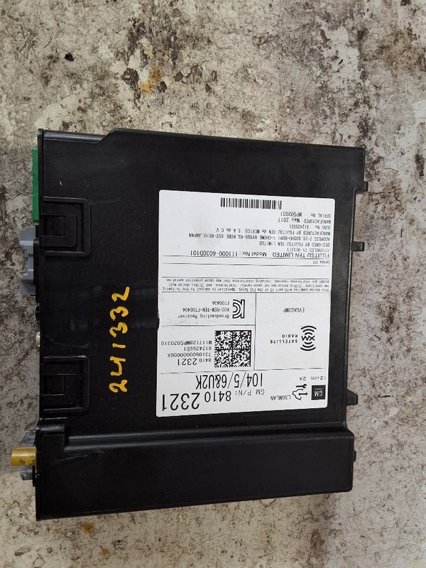 2018-2021 Chevy Traverse Radio Satellite Receiver Opt U2K Opt IO5