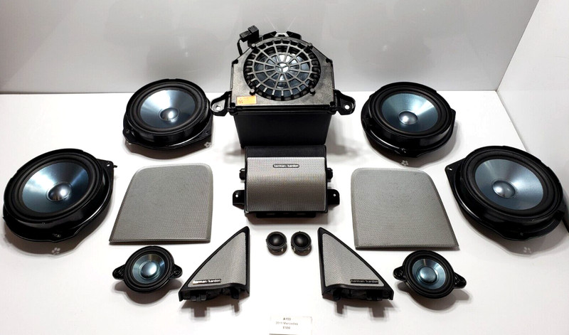 ✅ 10-12 OEM Mercedes A207 E550 Convertible Speakers Subwoofer Harman Kardon SET