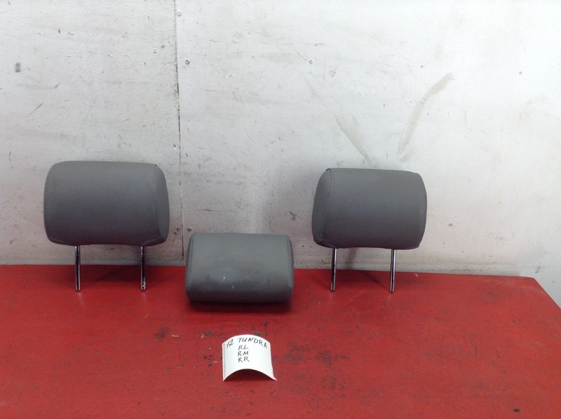 07-13 TOYOTA TUNDRA REAR RIGHT / CENTER / LEFT SEAT HEADREST SET OEM