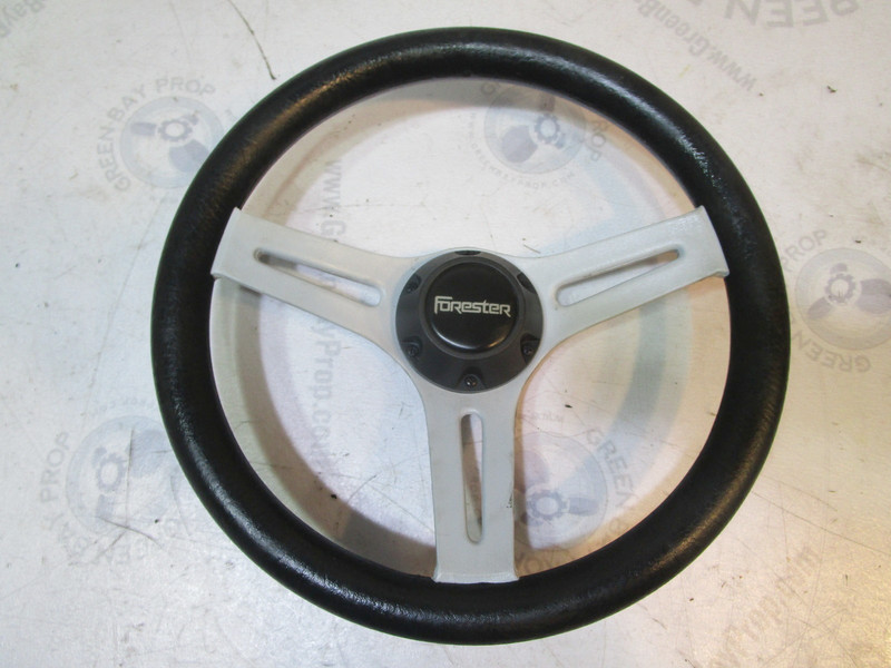 1989 Forester Phantom 166 Boat Steering Wheel 13" Grey Plastic 3/4" Shaft