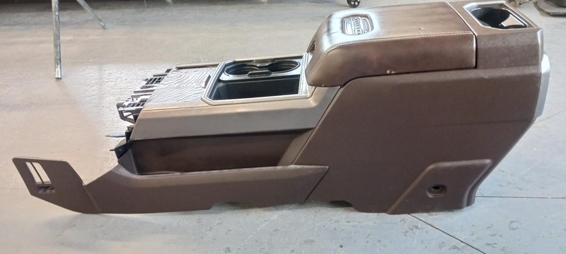 19 FORD F250SD Limited Front floor Console Cocoa OEM Grade A!