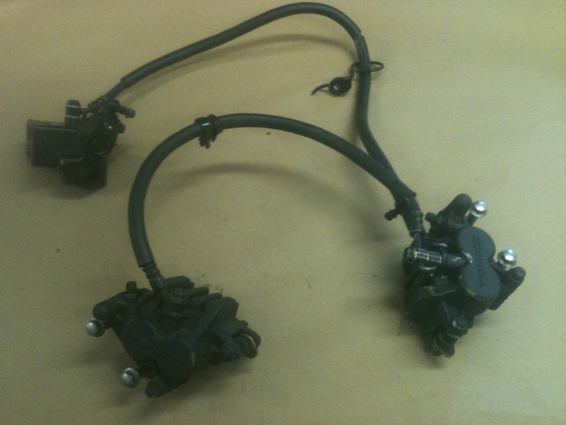 2008 Kawasaki Ninja 650R EX 650 Front Brake Master Cylinder w/ Calipers EX650 08