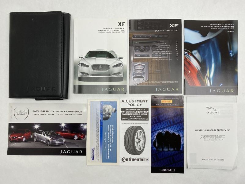 Owners Manual 2012 Jaguar XF 81081