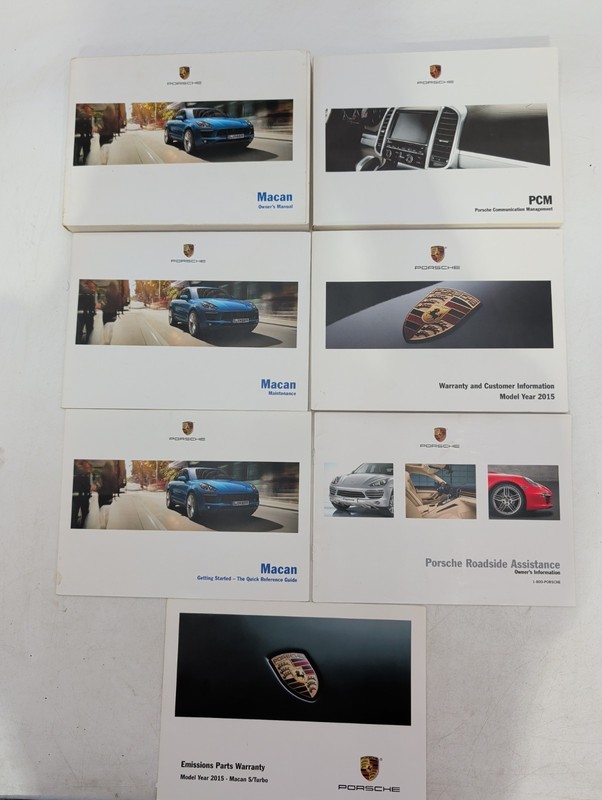 2015 PORSCHE MACAN OWNERS MANUAL PCM S GTS TURBO